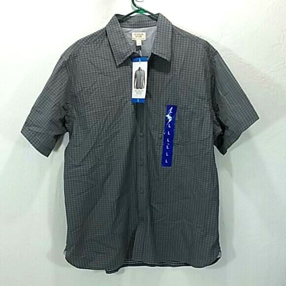 New Hudson River men's size Large short sleeve shirt